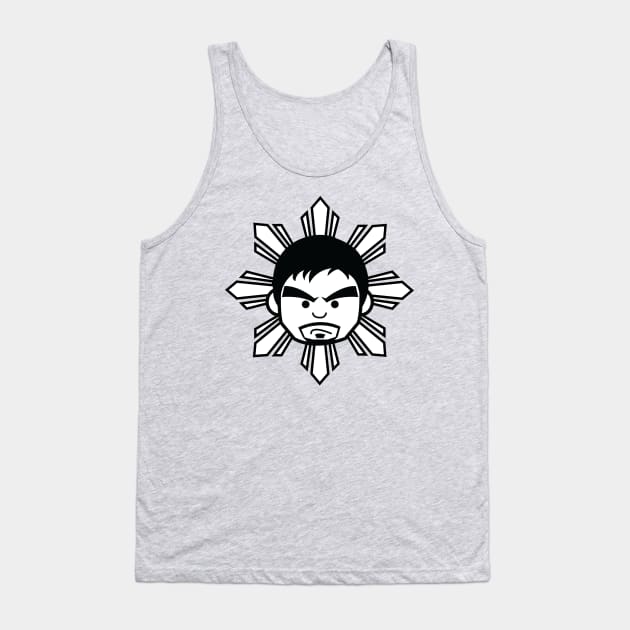 Manny Pacquiao Filipino Rising Sun by AiReal Apparel Tank Top by airealapparel